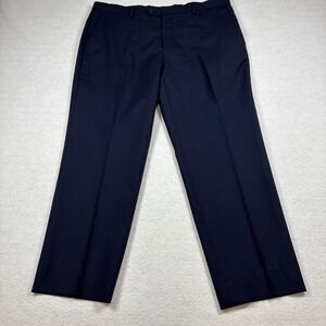 Jos A Bank Reserve Pants Mens 36R Navy Blue 100% Wool Dress Suit Slacks Pants